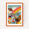 Vintage Mushroom Collage