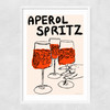 Aperol Spritz Narrow White Frame