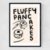 Fluffy Pancakes Narrow Black Frame
