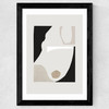 Abstract Shapes I Wide Black Frame