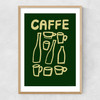 Caffe by Nia Beynon Narrow Oak Frame