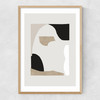 Abstract Shapes II Narrow Oak Frame