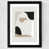 Abstract Shapes II Wide Black Frame