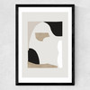 Abstract Shapes II Medium Black Frame