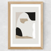Abstract Shapes II Wide Oak Frame