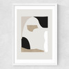 Abstract Shapes II Medium White Frame