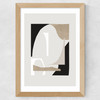 Abstract Shapes III Wide Oak Frame