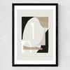 Abstract Shapes III Medium Black Frame