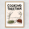Cooking Together Medium Oak Frame