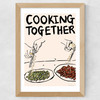 Cooking Together Wide Oak Frame