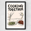 Cooking Together Medium Black Frame