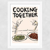 Cooking Together Wide White Frame