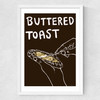 Buttered Toast Medium White Frame