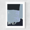 Abstract Study Medium White Frame