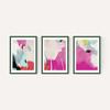 Lune Pink Sky Triptych