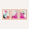 Lune Pink Sky Triptych