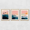 Abstract Landscape Triptych