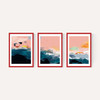 Abstract Landscape Triptych