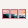 Abstract Landscape Triptych