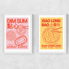 Dim Sum and Soup Dumplings Medium White Frame