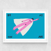 Be As You Are Medium White Frame
