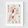 Born Wild Medium White Frame