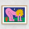 Hear Me Roar Medium Oak Frame