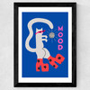 Mood Cat Wide Black Frame