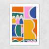 Abstract by apricot+birch Unframed Print