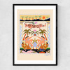 Tropical Serenade Narrow Black Frame