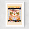 Tropical Serenade Medium White Frame