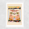 Tropical Serenade Narrow White Frame