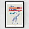 Giraffe by Don't Grow Up Medium Black Frame