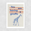 Giraffe by Don't Grow Up Unframed Print