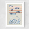 Into House Medium White Frame