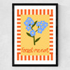 Forget Me Not Medium Black Frame