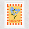 Forget Me Not Wide White Frame