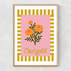 Marigold by Emmy Lupin Studio Narrow Oak Frame