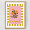 Marigold by Emmy Lupin Studio Wide Oak Frame