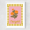 Marigold by Emmy Lupin Studio Medium White Frame