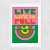 Full Colour Narrow White Frame