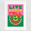 Full Colour Wide White Frame