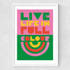 Full Colour Medium White Frame