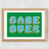 Game Over Wide Oak Frame