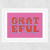 Grateful Wide White Frame