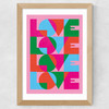 Love by Judy Andrews Wide Oak Frame