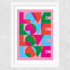 Love by Judy Andrews Wide White Frame