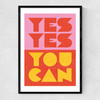 Yes by Judy Andrews Narrow Black Frame