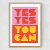 Yes by Judy Andrews Medium Oak Frame
