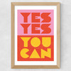 Yes by Judy Andrews Wide Oak Frame